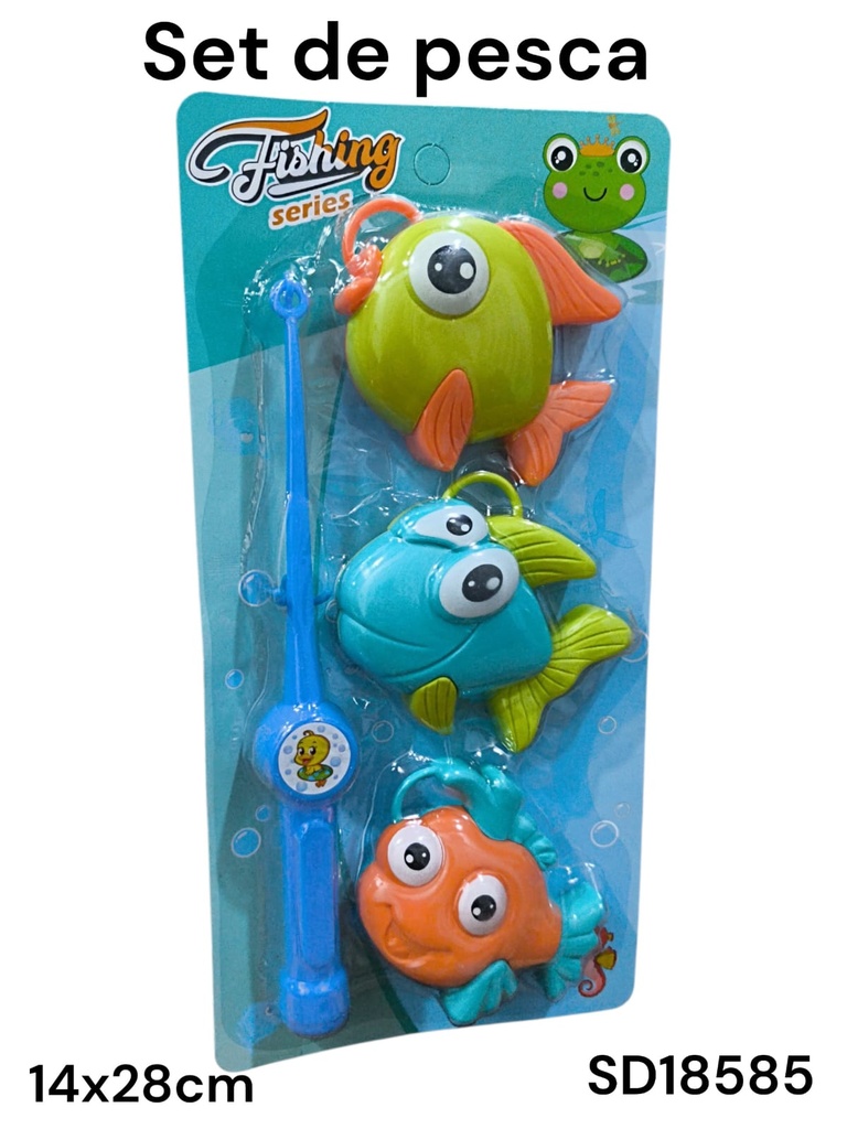 SET DE PEZCA CON 3 PESCADO CARITA BLISTER FISHING SD18585