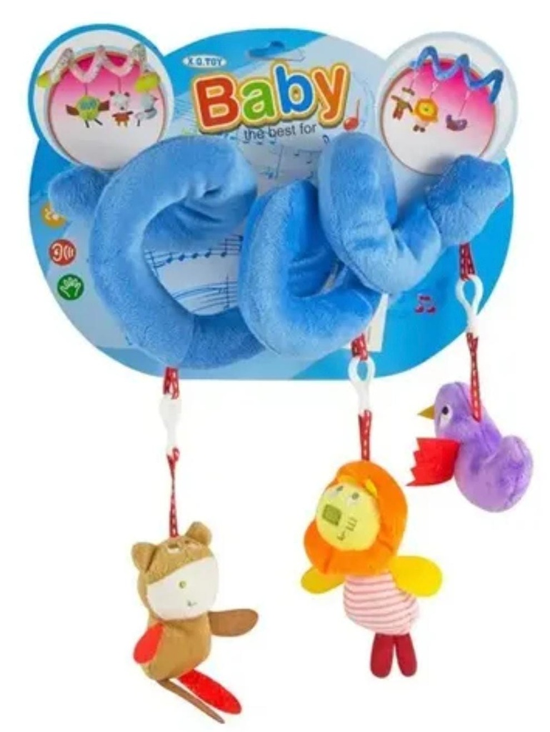 JUGUETE COLGANTE P/ CUNA C/ TRES MUÑECOS C/ CHIFLE BABY NL2020-48