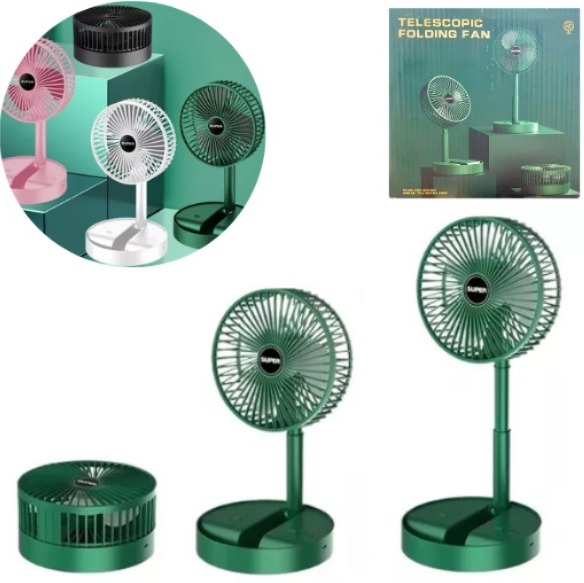 VENTILADOR PORTATIL CON BASE RECARGABLE TELESCOPIC  F31