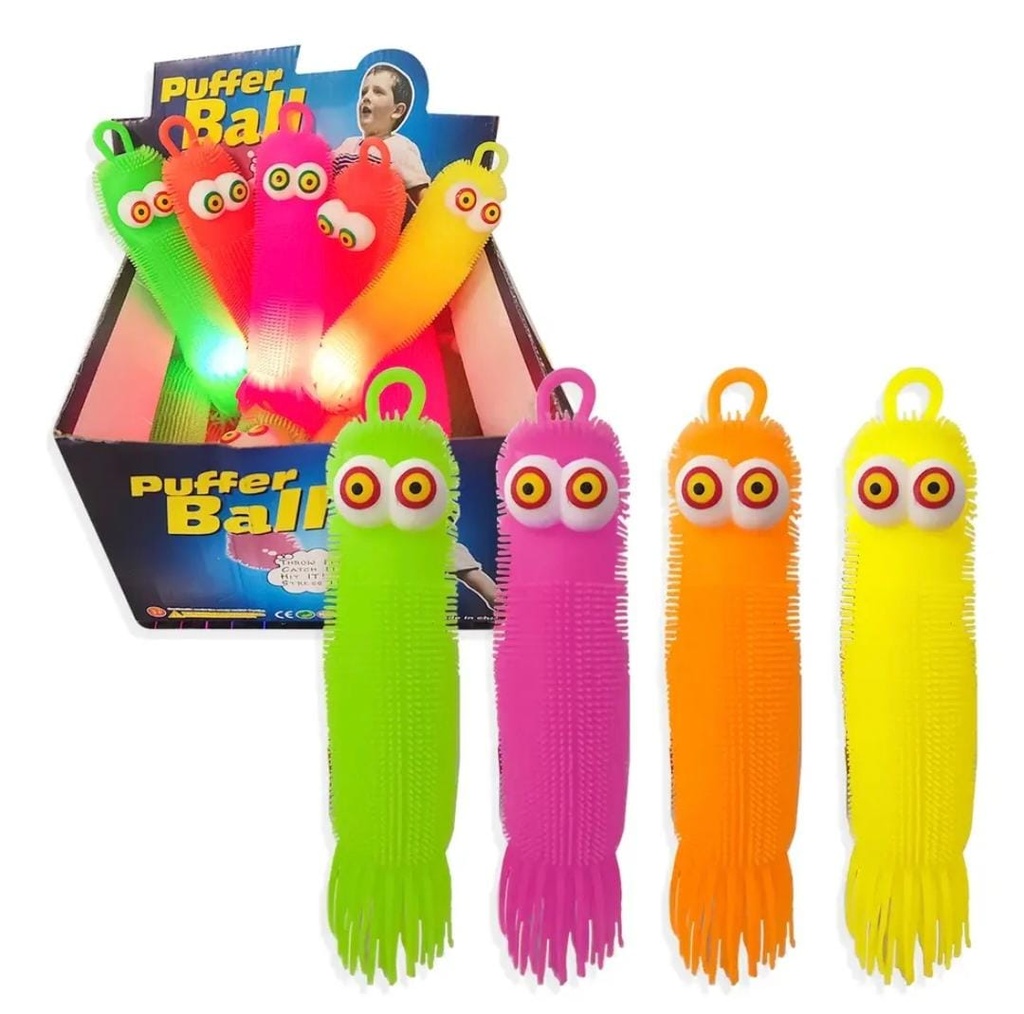SQUISHY YOYO LARGO C/ FLECOS Y OJOS SALTONES C/ LUZ