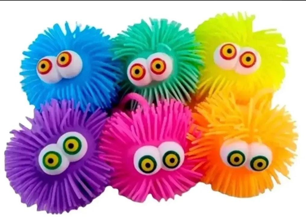 SQUISHY YOYO PELOS LOCOS Y OJOS SALTONES C/ LUZ 5299