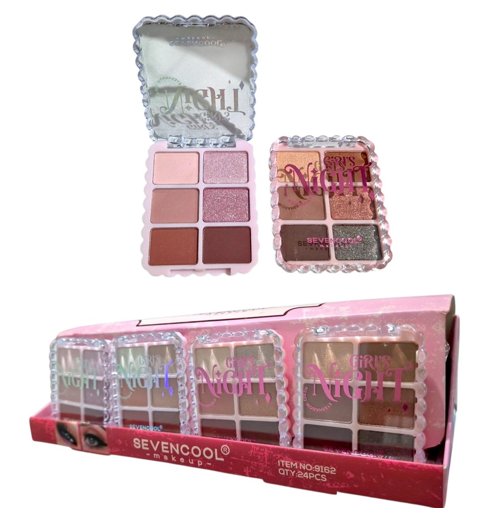 PALETA DE SOMBRAS 6 COLORES NIGHT SEVENCOOL 9162