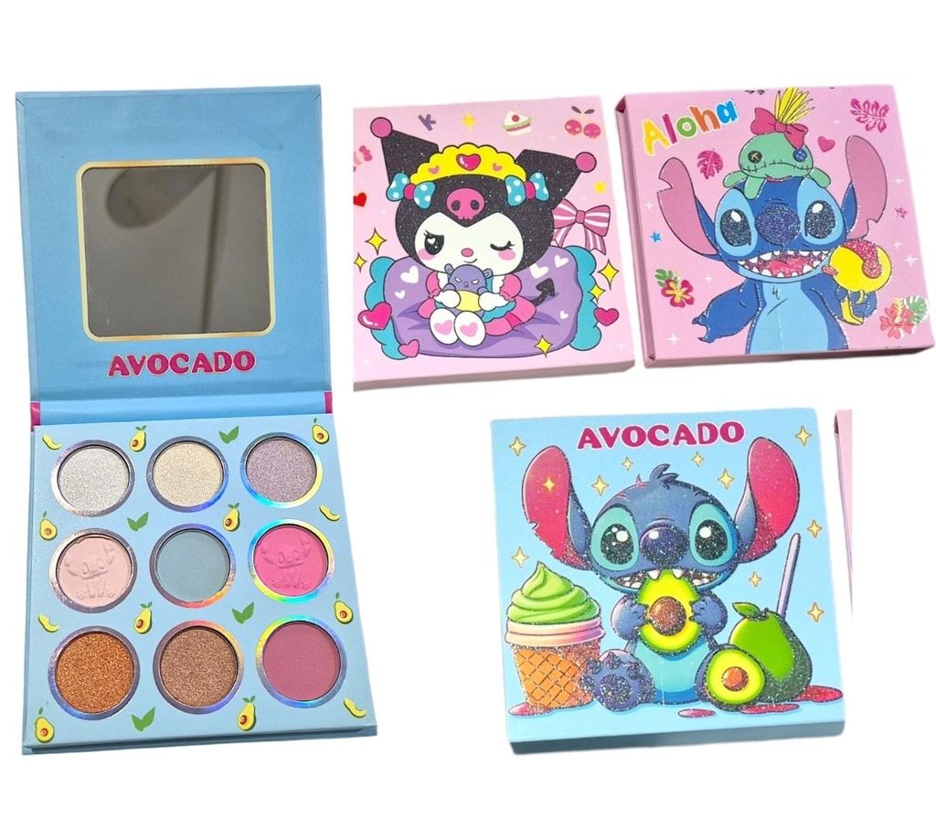 PALETA 9 COLORES EN ESTUCHE STICH KUROMI 0928 0930