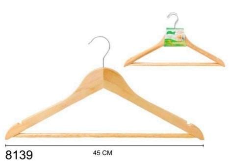 PERCHA MADERA X 3 8139 45CM