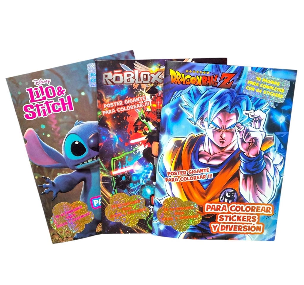 LIBRO CON POSTER GIGANTE  18 ACTIVIDADES Y STICKERS