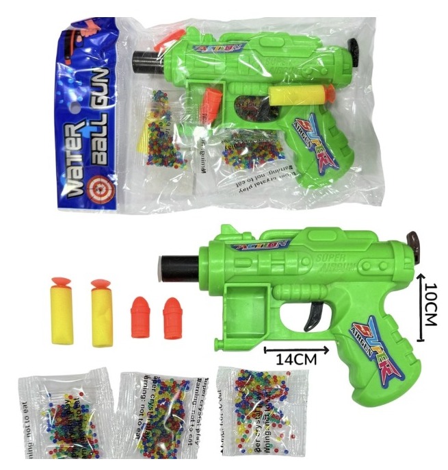 PISTOLA HIDROGEL Y LANZA DARDOS EN BOLSA HW25014230