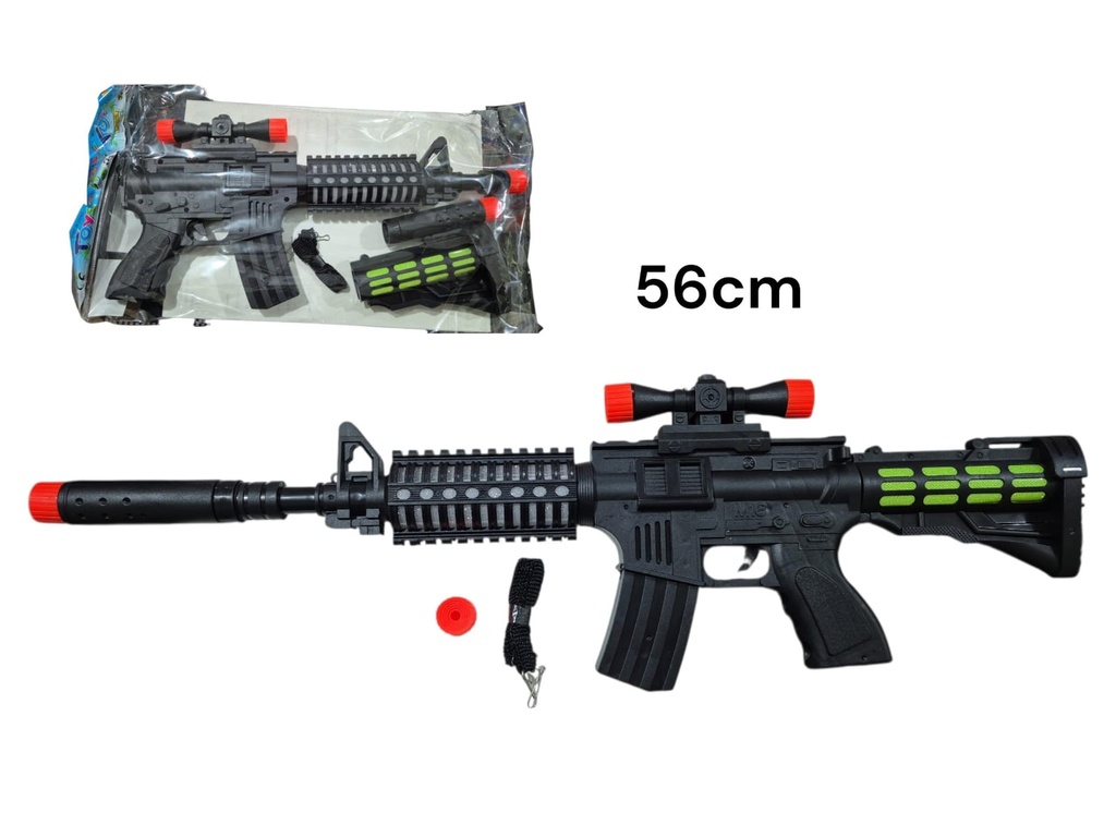 AMETRALLADORA EN BOLSA CON MIRA, SILENCIADOR Y CORREA M16 HW 25158859