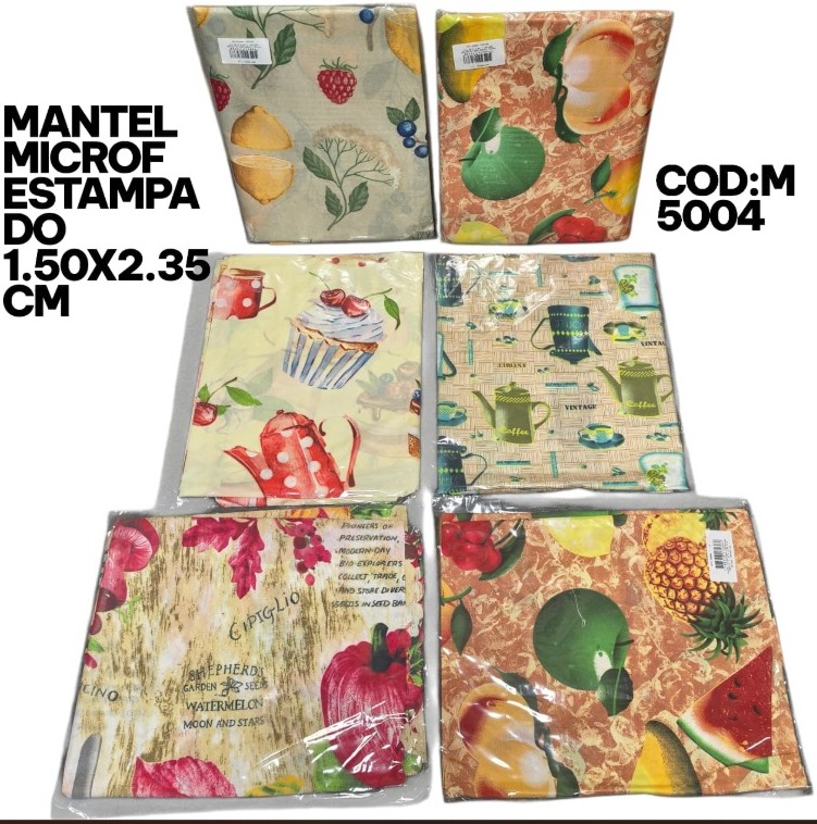 MANTEL MICROFIBRA ESTAMPADO 1.5 X 2.35 MTS M5004