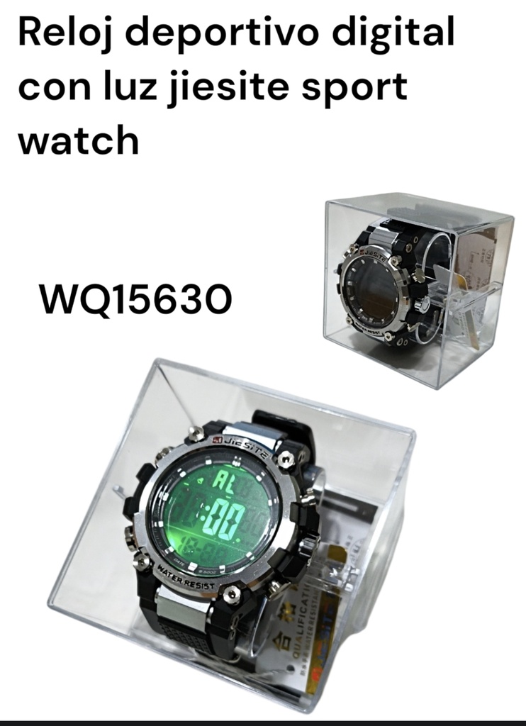 RELOJ DEPORTIVO DIGITAL CON LUZ  JIESITE SPORT WATCH WQ15630