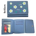 BILLETERA 9X10CM CON FLORES 6 COLORES CON BROCHE RK24032155