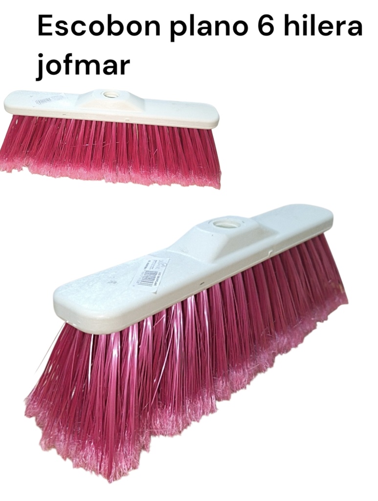ESCOBON PLANO ANCHO 6 HILERAS JOFMAR