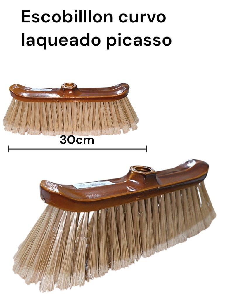 ESCOBILLON PICASSO LAQUEADO CURVO 6 HILERA JOSMAR