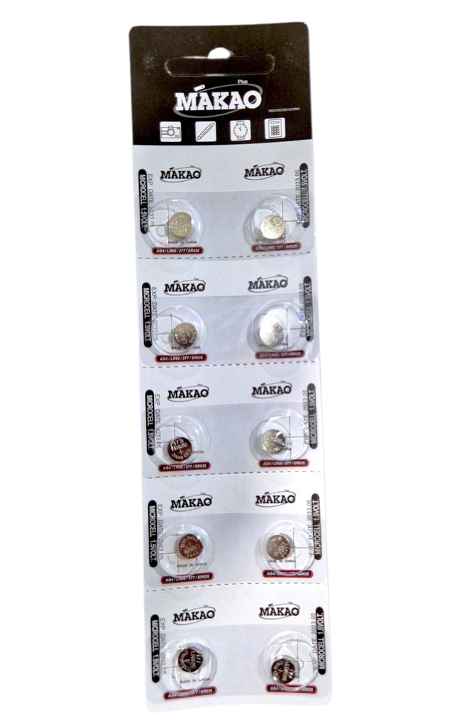 PILA RELOJ MAKAO AG4 X 10