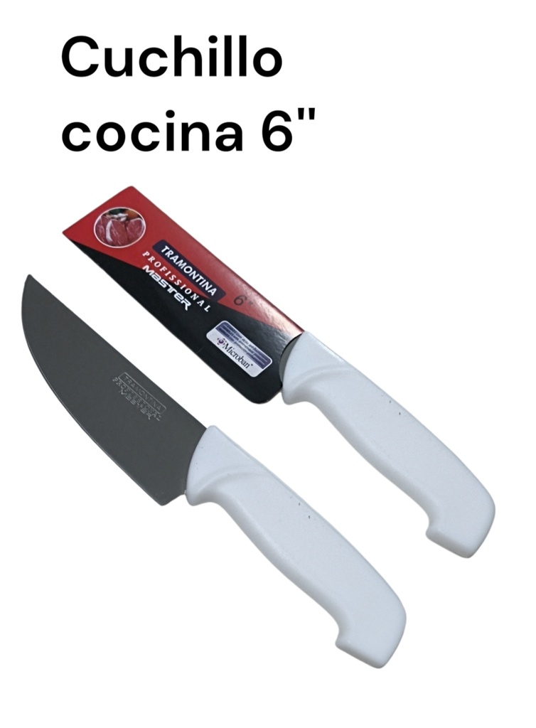 CUCHILLO COCINA MANGO BLANCO 6´´ MASTER