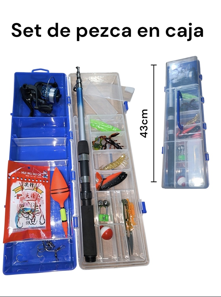 SET DE PESCA EN CAJA CON ACCESORIOS CNW 22305