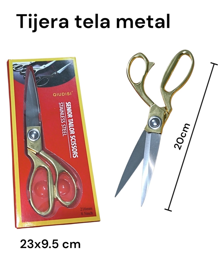 TIJERA METAL EN CAJA QIUDISI 216MM K36