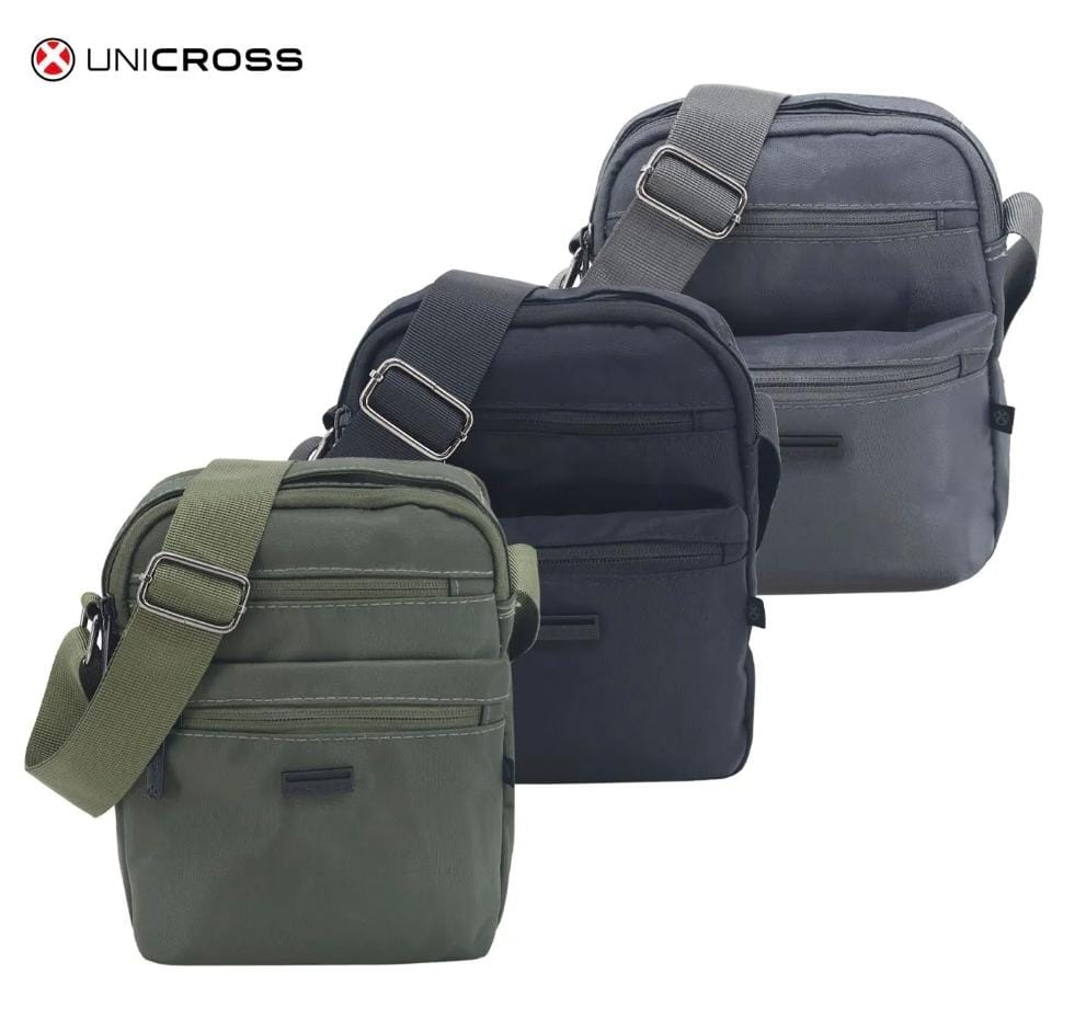 MORRAL UNICROSS MEDIANO 4 CIERRES C/ AGARRE Y CORREA 62.230005 22X17X9CM
