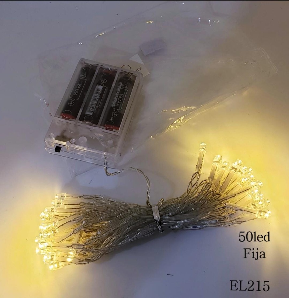 LUZ LED X50 CALIDA FIJA A PILA EN BOLSA