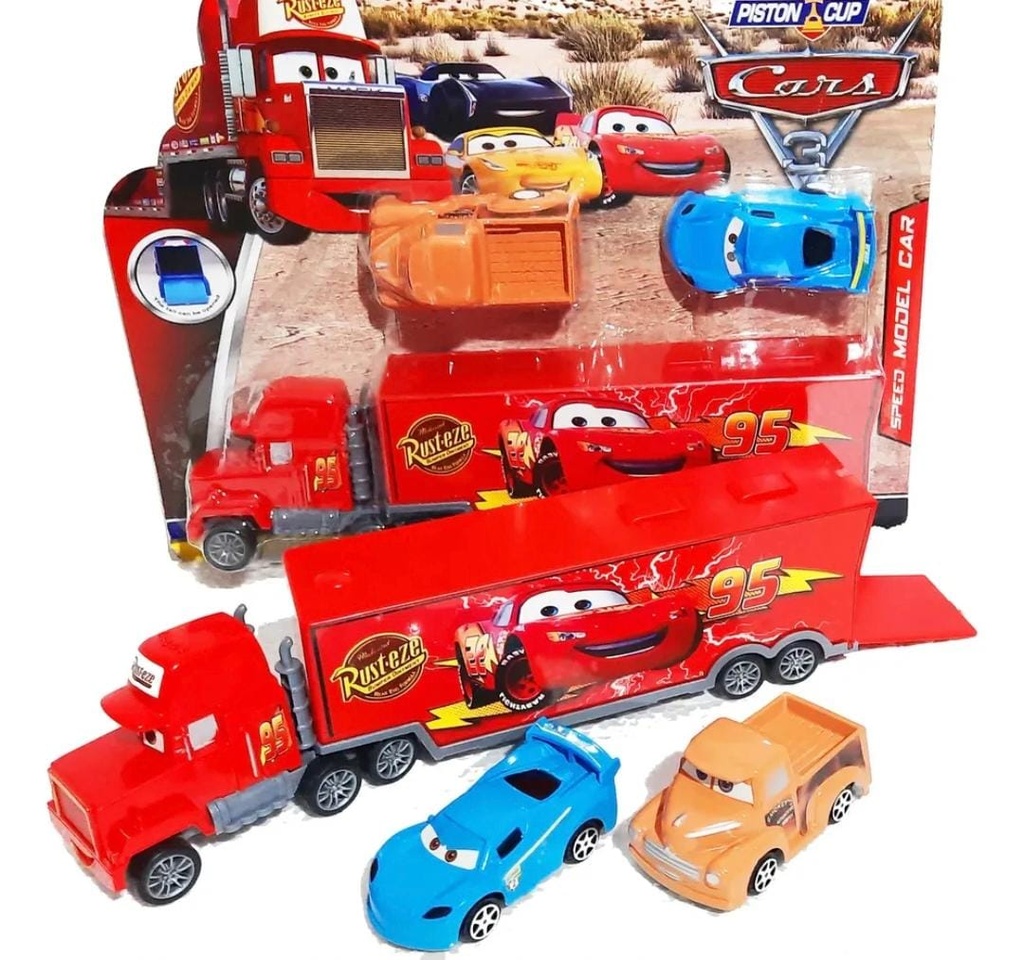 SET CARS CAMION TRANSPORTADOR CON 2 AUTOS EN BLISTER