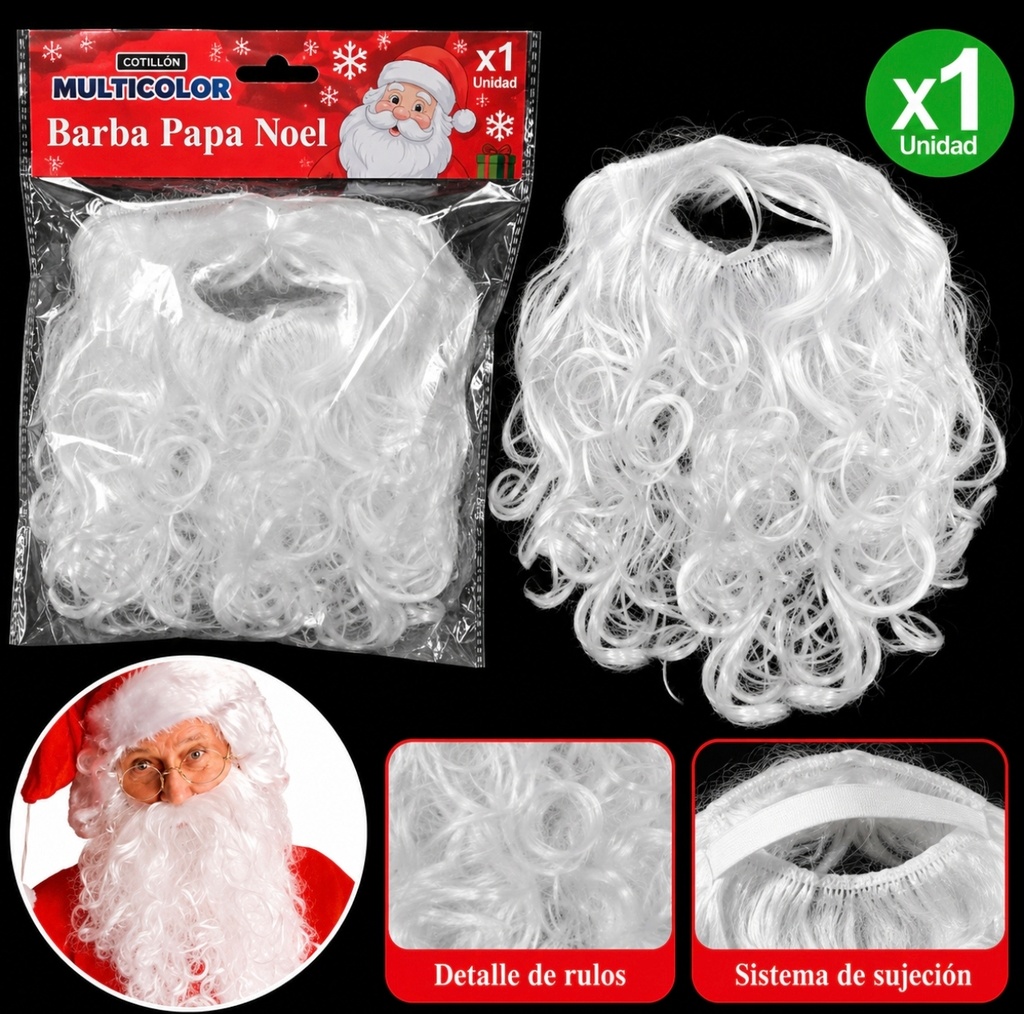 BARBA DE PAPA NOEL EN BOLSA 89603