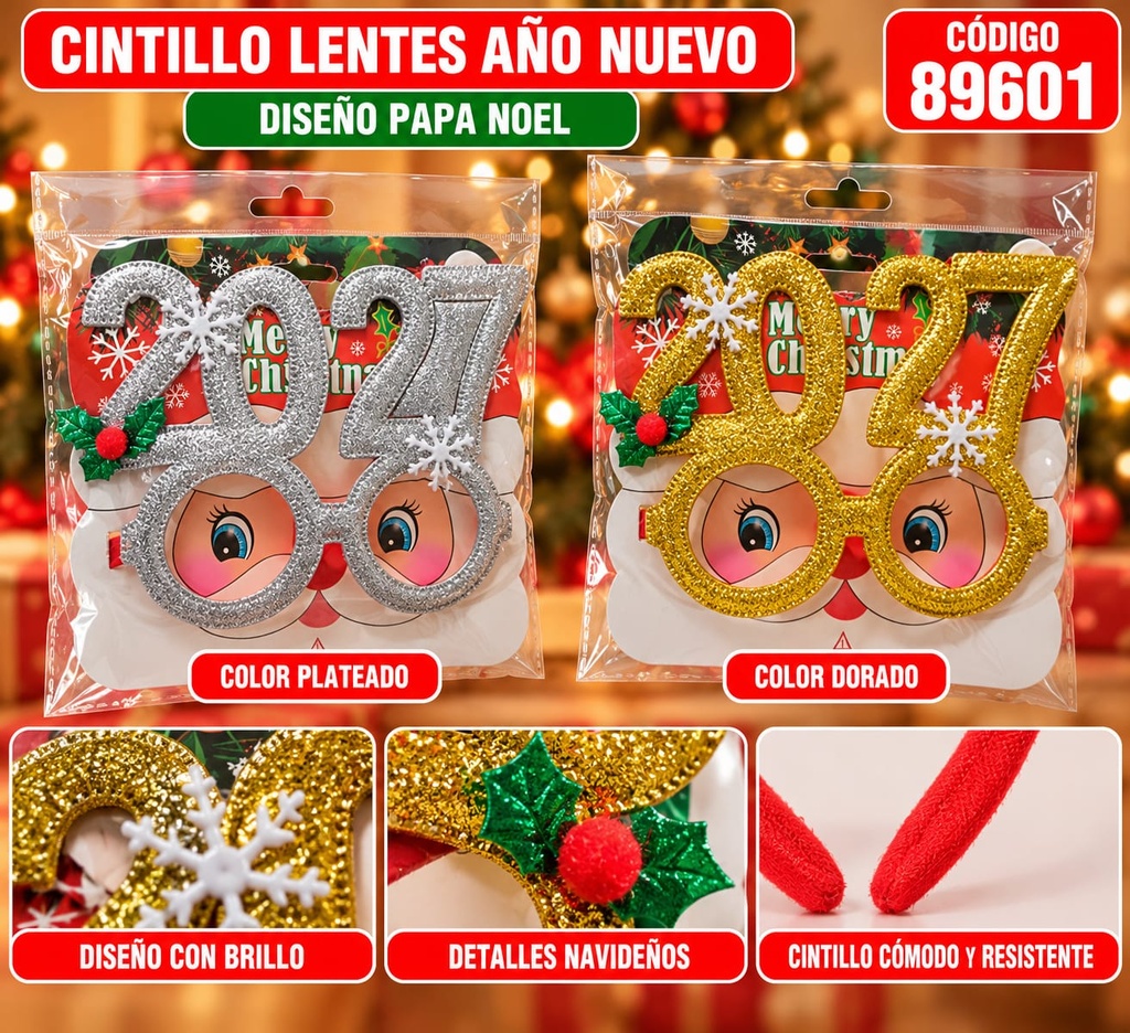 ANTEOJO FELIZ NAVIDAD 2027 CON BRILLO 89601 04