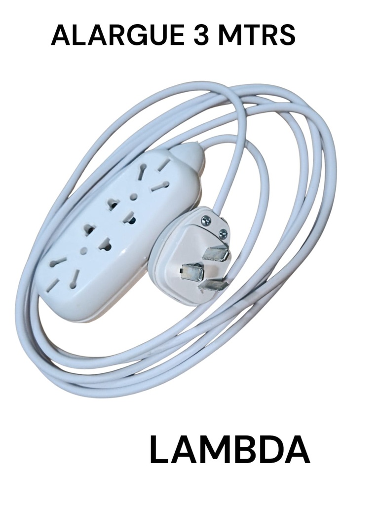 ALARGUE 3 METROS CON TOMA MULTIPLE LAMBDA