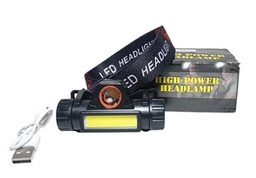 LINTERNA MINERA LED RECARGABLE HIGH POWER 8X4.5CM HA1269