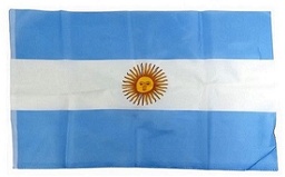 BANDERA ARGENTINA TELA CON SOL 40X60 CM 