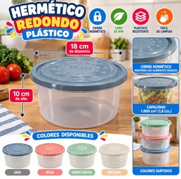 HERMETICO REDONDO POO 1800 DA09