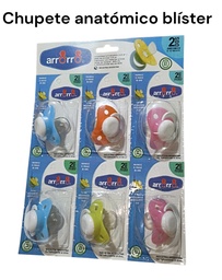 CHUPETE ANATOMICO  BLISTER DX 6 ARRORRO