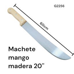 MACHETE MANGO MADERA 20" G2256
