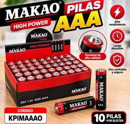 PILA MAKAO AAA CAJA X 50 PRECIO UNITARIO KPIMAAAO