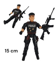 MUÑECO POLICIA 15 CMM EN BOLSA NL2020-414