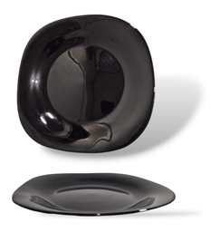 PLATO PLAYO NEGRO CUADRADO HLFP-95 