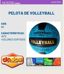 PELOTA DE VOLEY OFFICIAL COLOR TEXTURADO 6256