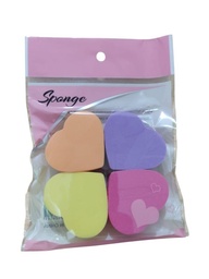 ESPONJA CORAZON DE MAQUILLAJE X 4 EN BOLSA IG6815/ IG084