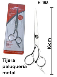 TIJERA PELUQUERA METAL C/ COLITA EN BLISTER H-158