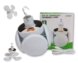 LAMPARA LED SOLAR COLGANTE USB HA1284 CAMPING