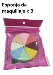 ESPONJAS TRIANGULARES X 8 EN REDONDO EN BOLSA IG6813