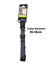 COLLAR CON BROCHE COLOR LISO, CON ARO PARA COLGAR TALLE M-L 2X35-55CM 23-816B