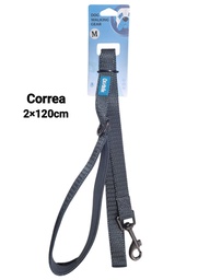 CORREA PARA PERRO COLOR LISO TALLE M MANGO REFORZADO 2X120CM 23-838B
