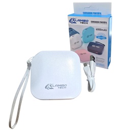 CARGADOR PORTATIL LAMBO TECH CUADRADO COLORES VARIOS 6000MAH LT-2552