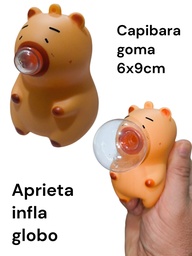 CAPIBARA GOMA INFLA GLOBO 6 X 9 CM 511797