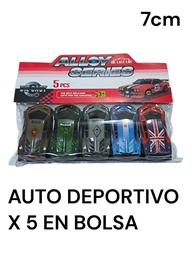 AUTO DEPORTIVOS X 5 EN BOLSA ALLOY SERIES HW25160757
