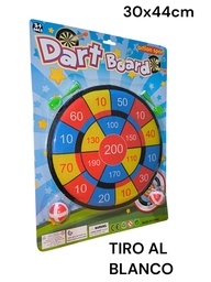 TIRO AL BLANCO EN BLISTER DART BOART PELOTITA Y DARDO