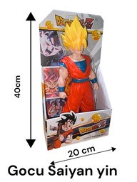 GOKU SUPER SAIYAN GRANDE 40 CM CAJA EXIBIDORA