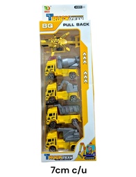 SET CAMION DE CONSTRUCCION X 5 EN CAJA  PULL BACK MKK763584
