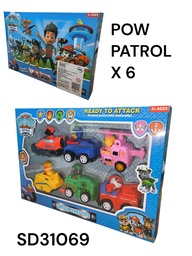 POW PATROL EN CAJA X 6 VEHICULOS DOGS SD31069
