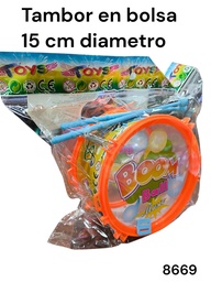 TAMBOR 15 CM BOOM EN BOLSA 8669
