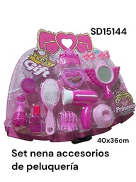 SET DE BELLEZA EN BLISTER GIFT CON ACCESORIOS DE PELUQUERIA SD15144